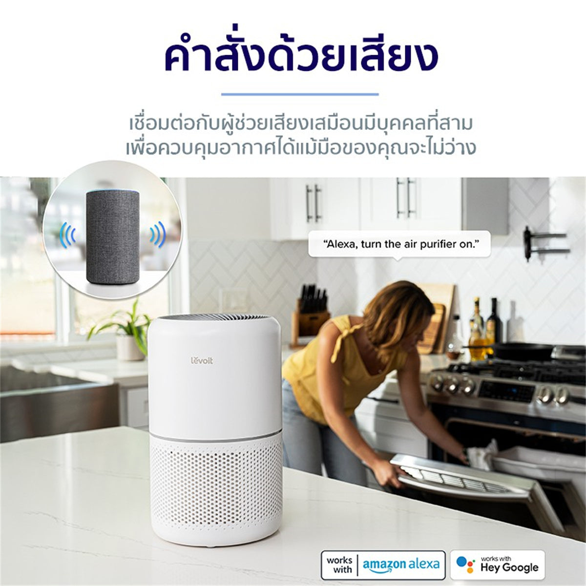 [พร้อมส่ง] Levoit Core 300S Air Purifier PM2.5 App เครื่องฟอกอากาศ levoit 300s กรองอากาศ ประกัน 2 ปี