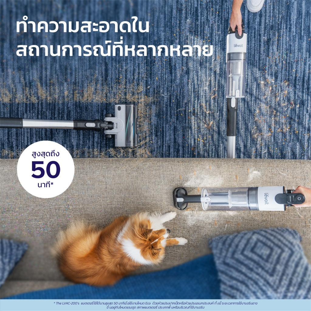 [พร้อมส่ง] Levoit LVAC-200 Cordless Handheld Wireless Pet Vacuum Cleaner แรงดูดสูง 19Kpa เครื่องดูดฝุ่นไร้สาย